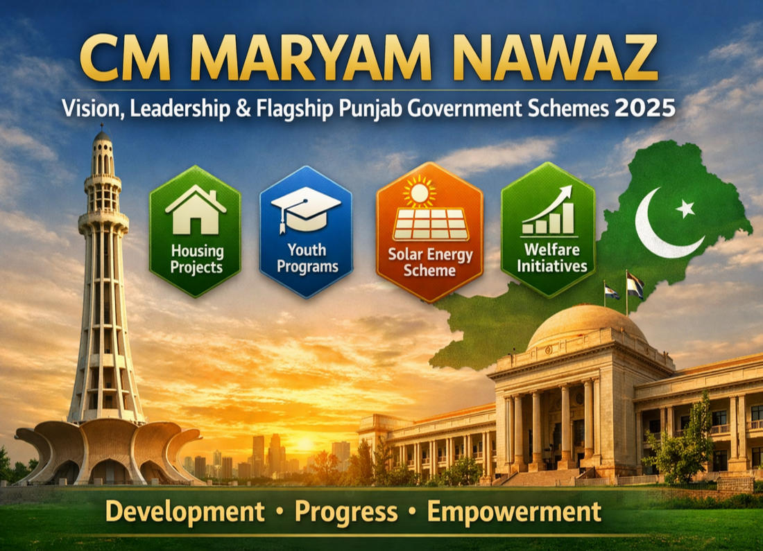CM Maryam Nawaz – Vision, Leadership & Flagship Punjab Government Schemes 2025